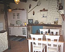 Dining room in cortijo El Ciruelo